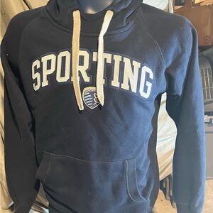 Sporting Kansas City Hoodie Antigua Men’s Small Blue Pullover MLS Soccer
